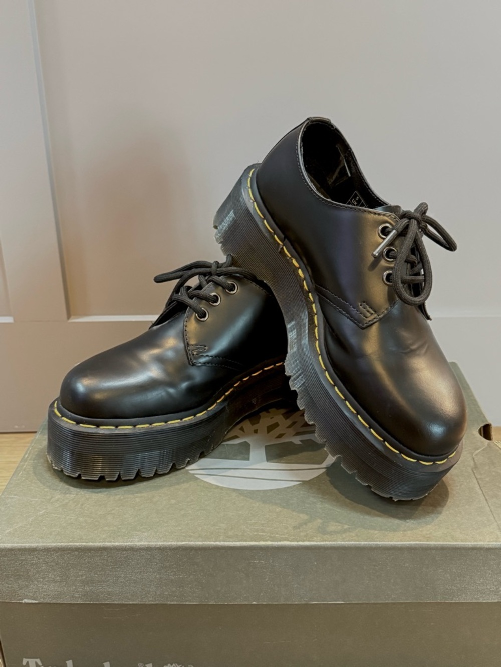 Dr. Martens 1461 SMOOTH LEATHER PLATFORM SHOES
